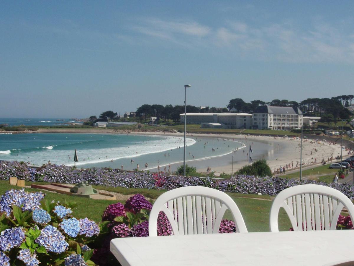 Maison 6 Pers Belle Vue Mer Piscine, Plage A 40 M Trévou-Tréguignec Exterior foto