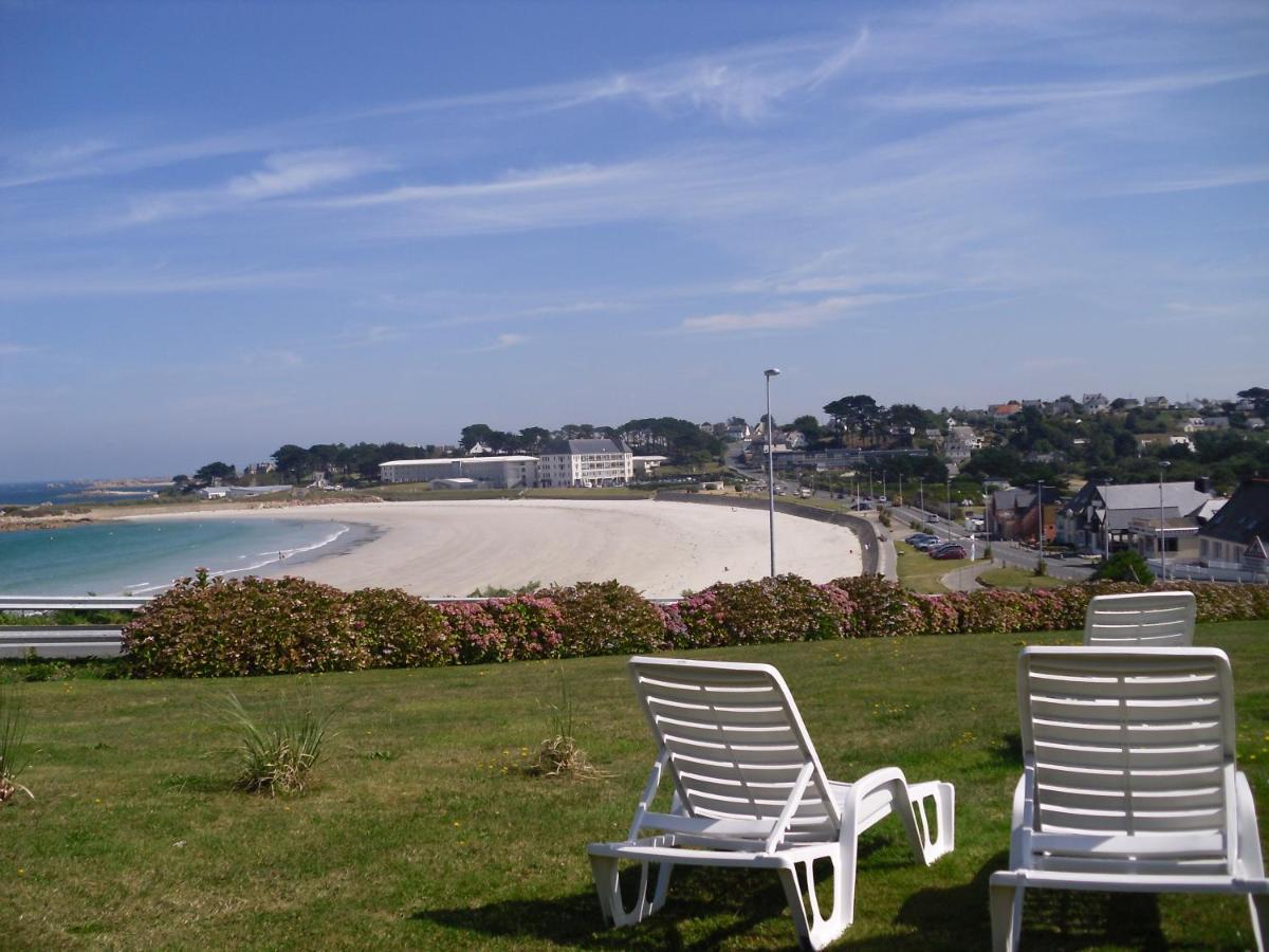Maison 6 Pers Belle Vue Mer Piscine, Plage A 40 M Trévou-Tréguignec Exterior foto