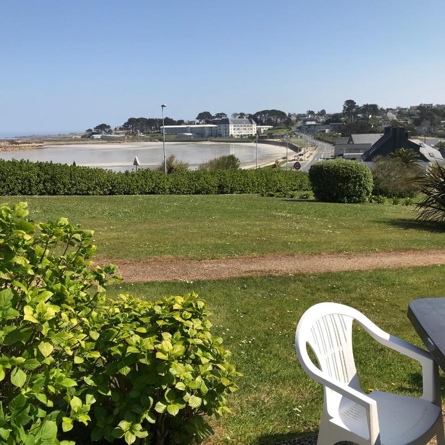 Maison 6 Pers Belle Vue Mer Piscine, Plage A 40 M Trévou-Tréguignec Exterior foto