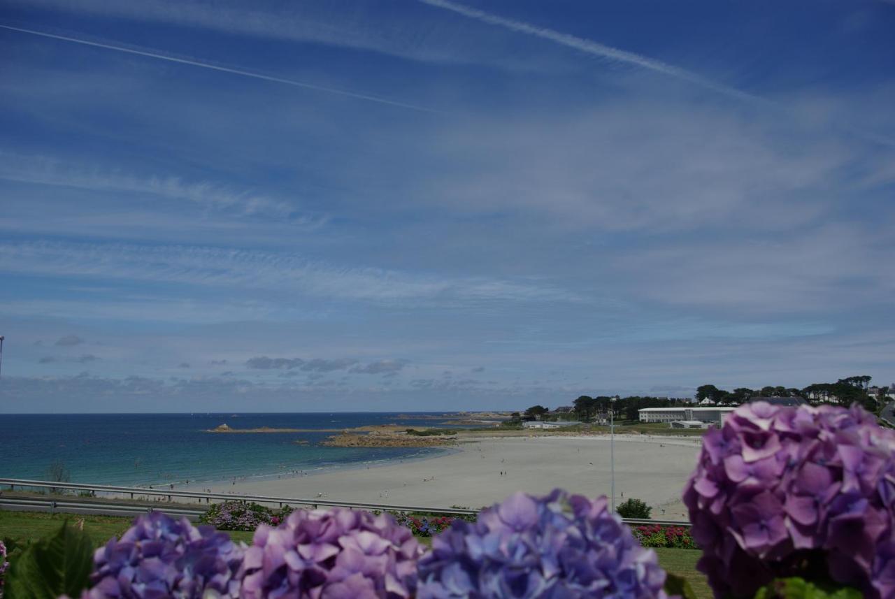 Maison 6 Pers Belle Vue Mer Piscine, Plage A 40 M Trévou-Tréguignec Exterior foto