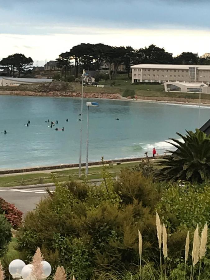 Maison 6 Pers Belle Vue Mer Piscine, Plage A 40 M Trévou-Tréguignec Exterior foto