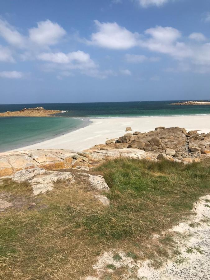 Maison 6 Pers Belle Vue Mer Piscine, Plage A 40 M Trévou-Tréguignec Exterior foto