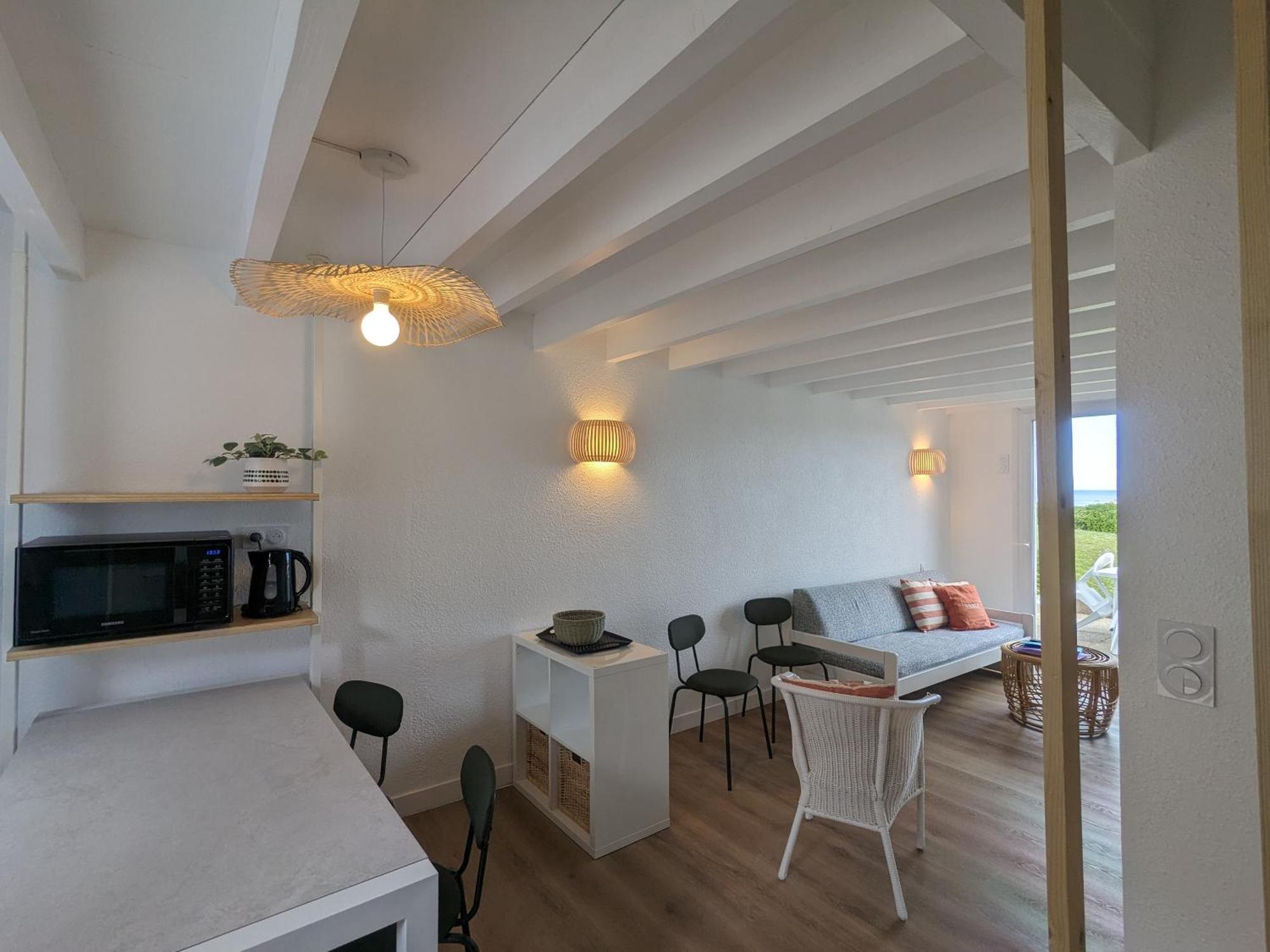 Maison 6 Pers Belle Vue Mer Piscine, Plage A 40 M Trévou-Tréguignec Exterior foto